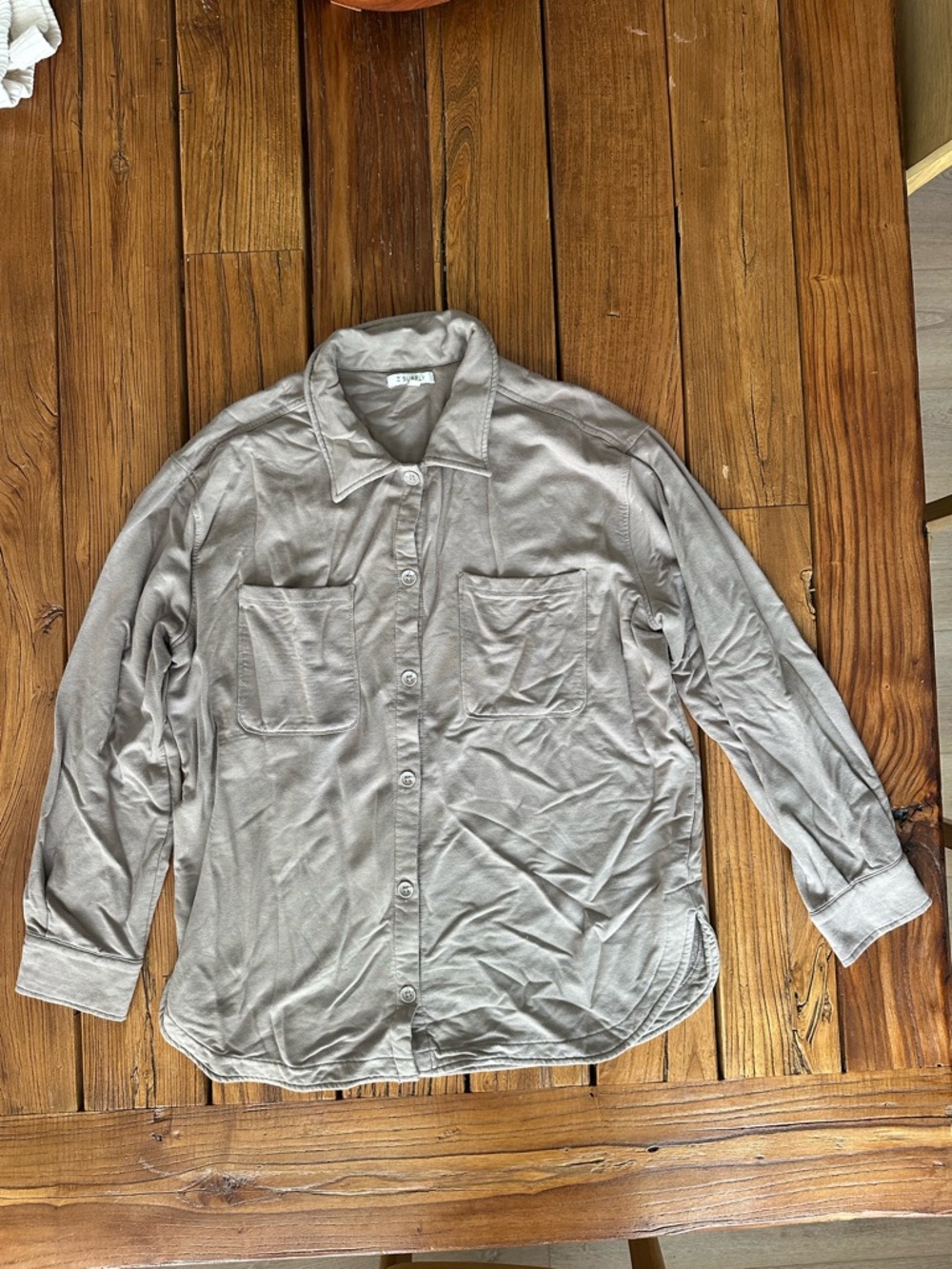 Z Supply womens Lightweight Shirt Jacket in Taupe